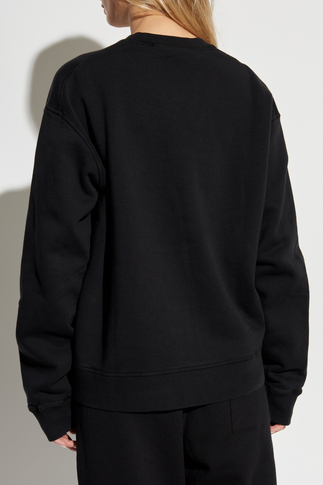 Dsquared2 Brushed Fleece Logo Cool-fit Sweatshirt In Black