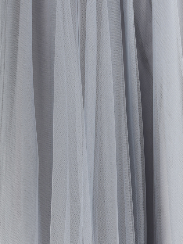Fabiana Filippi Tulle Midi Skirt In Gray