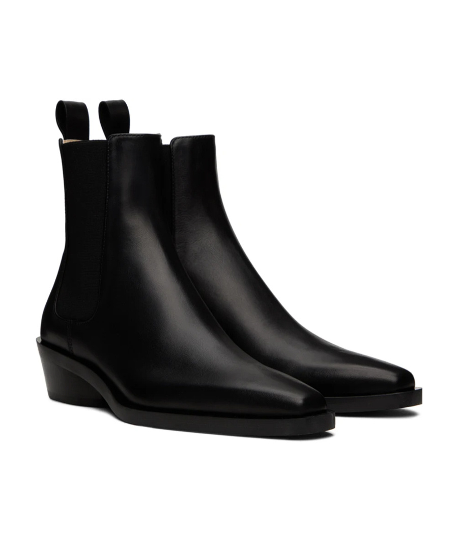 Shop Proenza Schouler Bronco Leather Chelsea Boots In Black