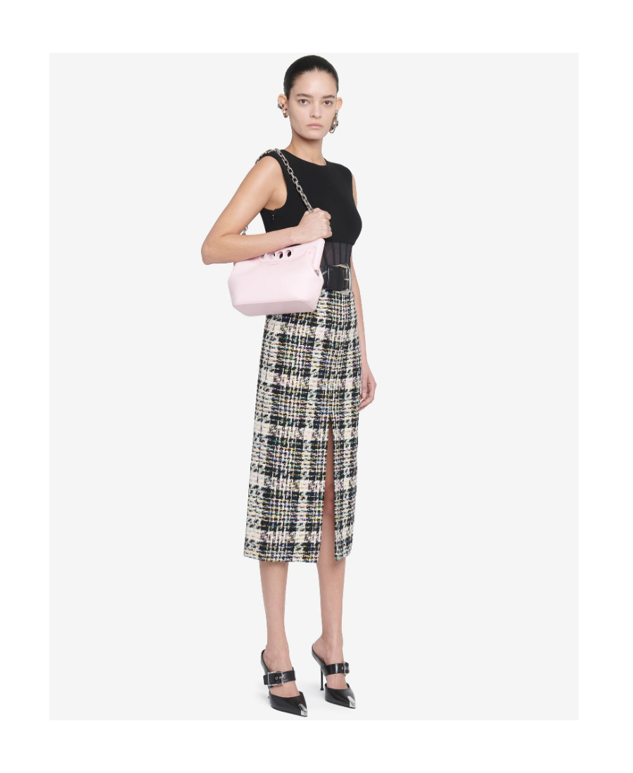 Alexander Mcqueen Women's The Small Peak Leather Shoulder Bag In Pink