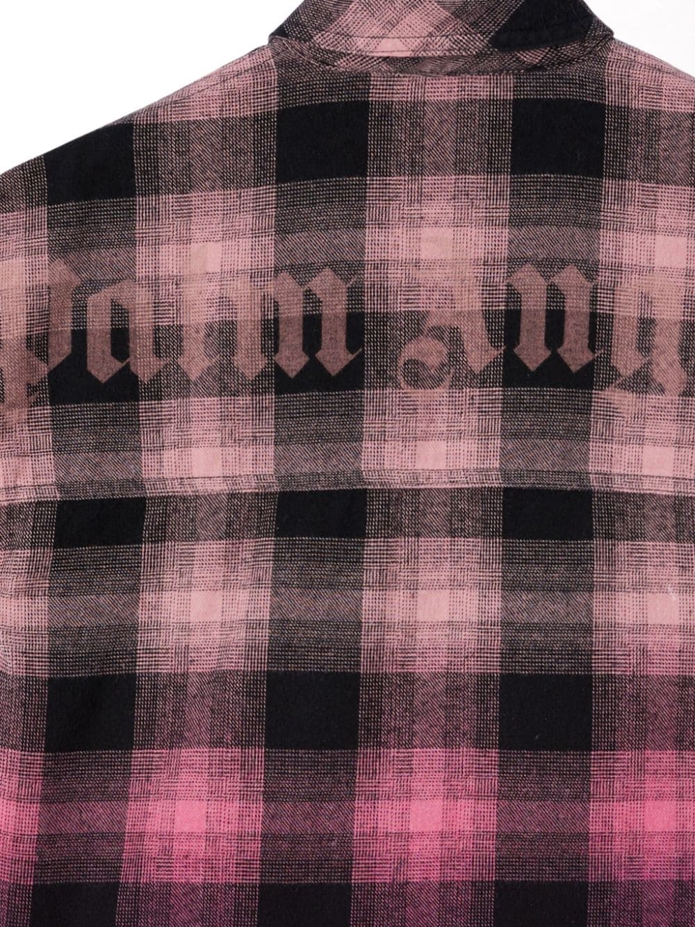 Palm Angels Flanellhemd Mit Farbverlauf In Black