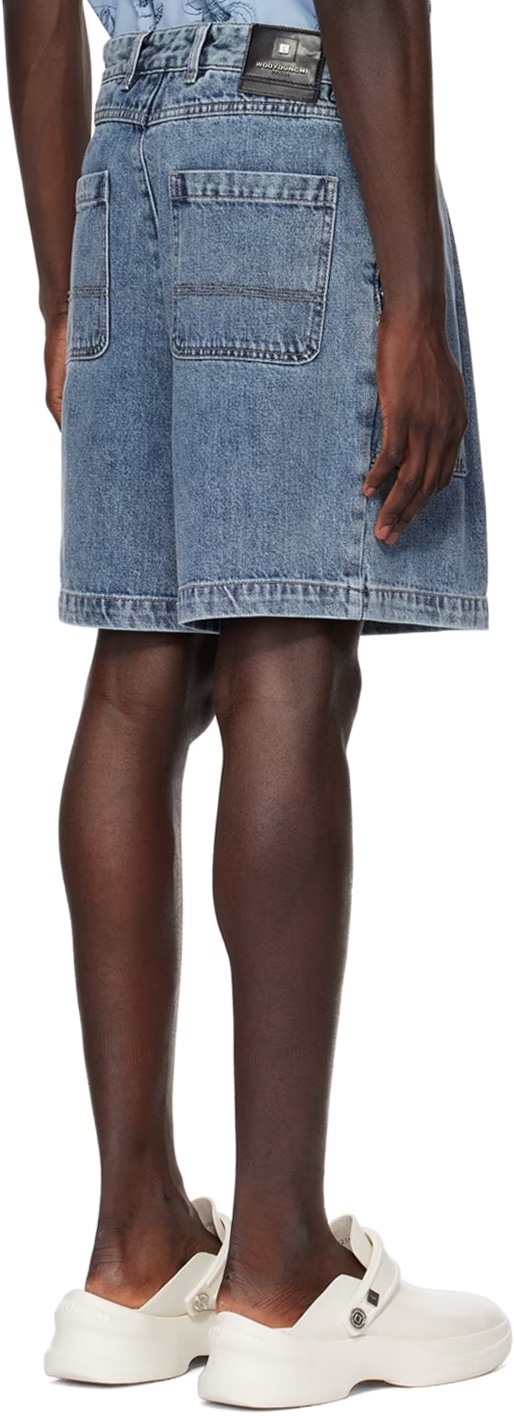 Wooyoungmi Faded Denim Shorts