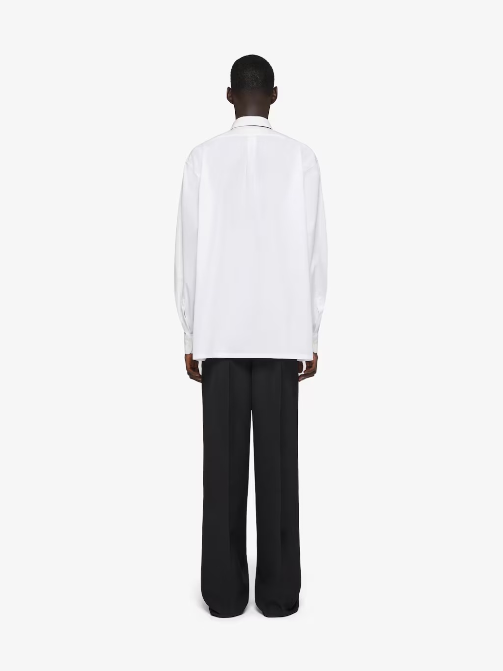 Givenchy Lapel Long-sleeved Shirt In White