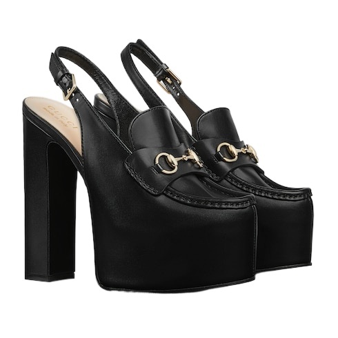 Gucci High-heeled Sandals With Thick Soles And Straps In Black