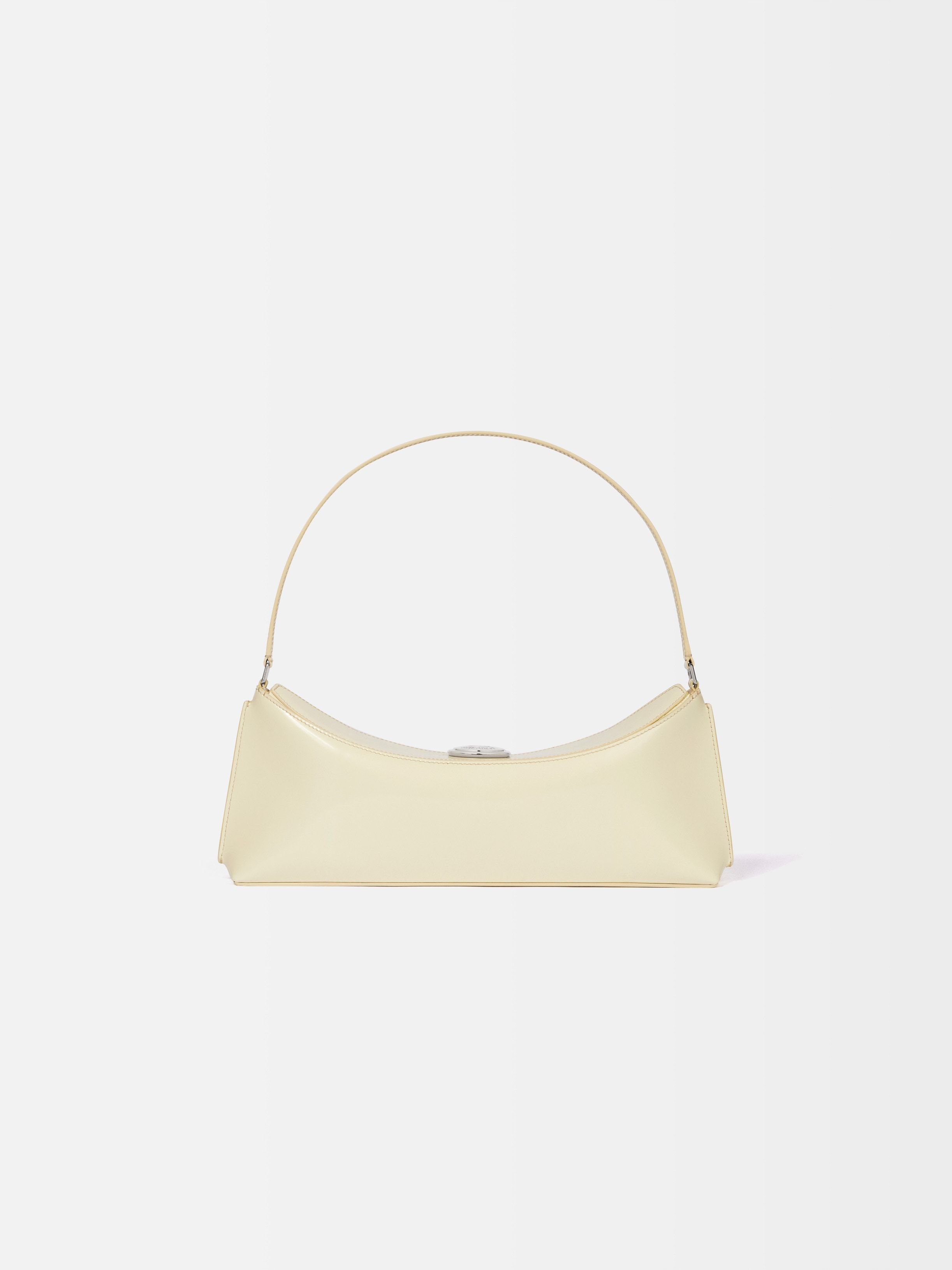 Jacquemus The Ovalo Clutch In Neutral