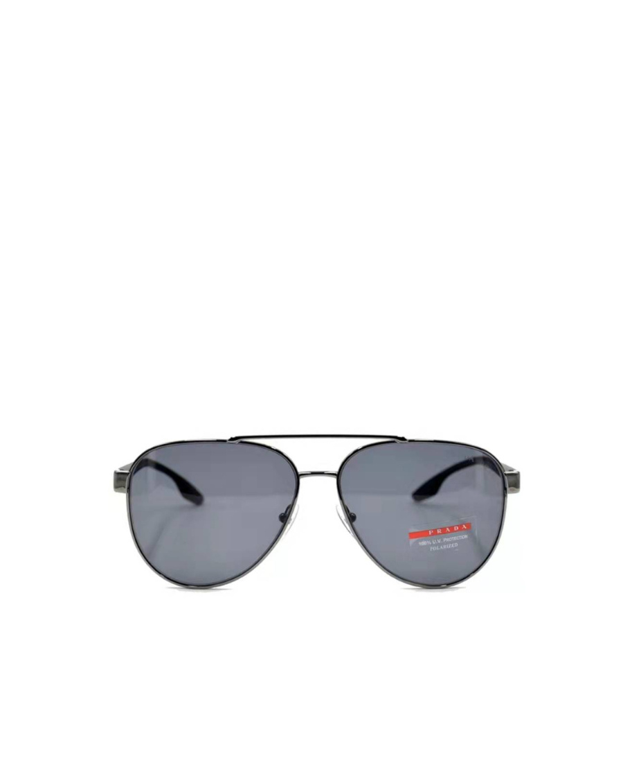 Prada Logo Sunglasses In Gray