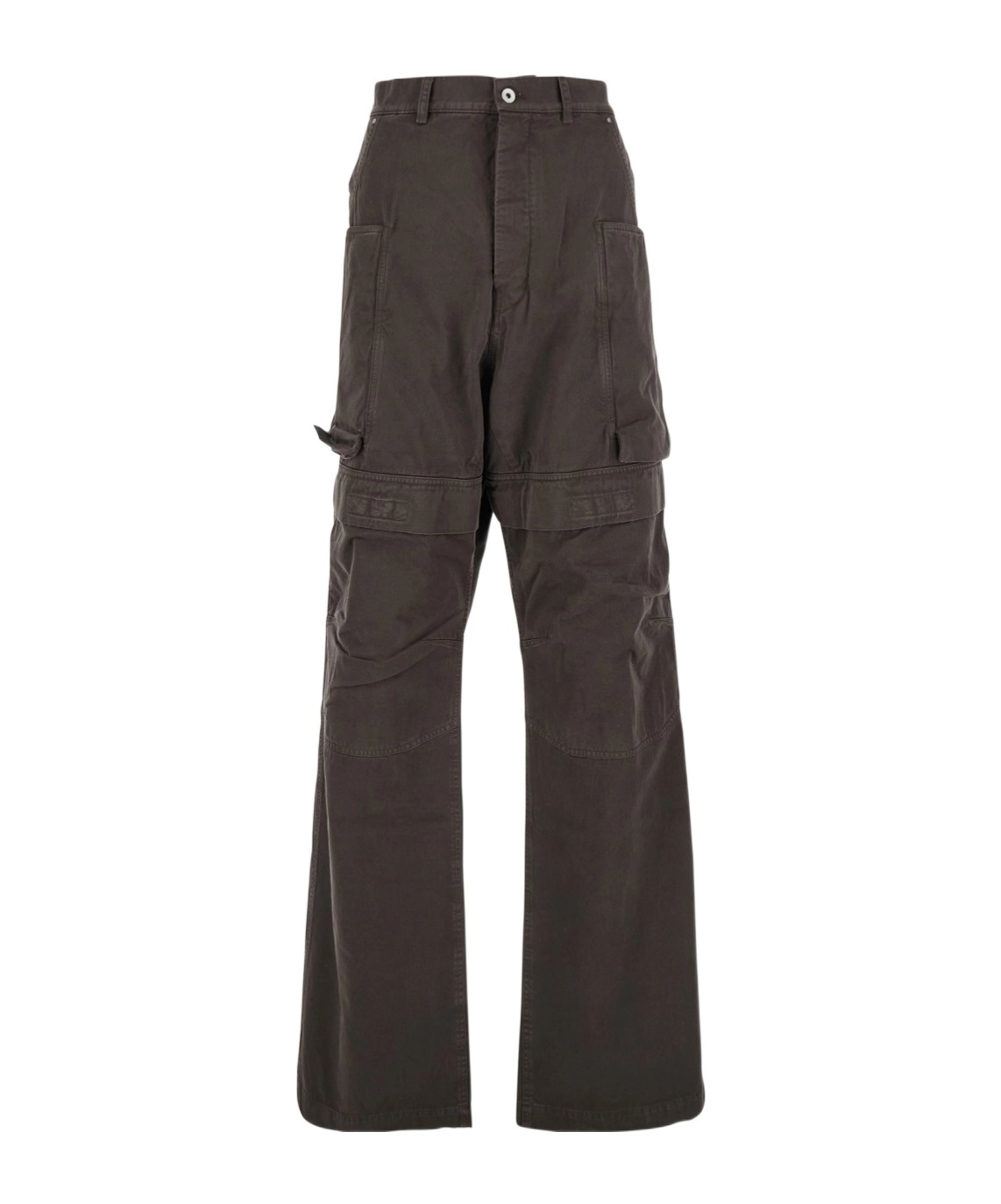 Rick Owens Drkshdw Work Casual Pants In Brown