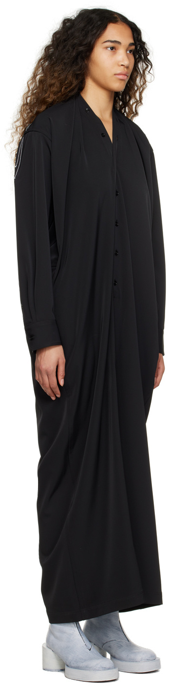 Mm6 Maison Margiela Button-up Jumpsuit In Black