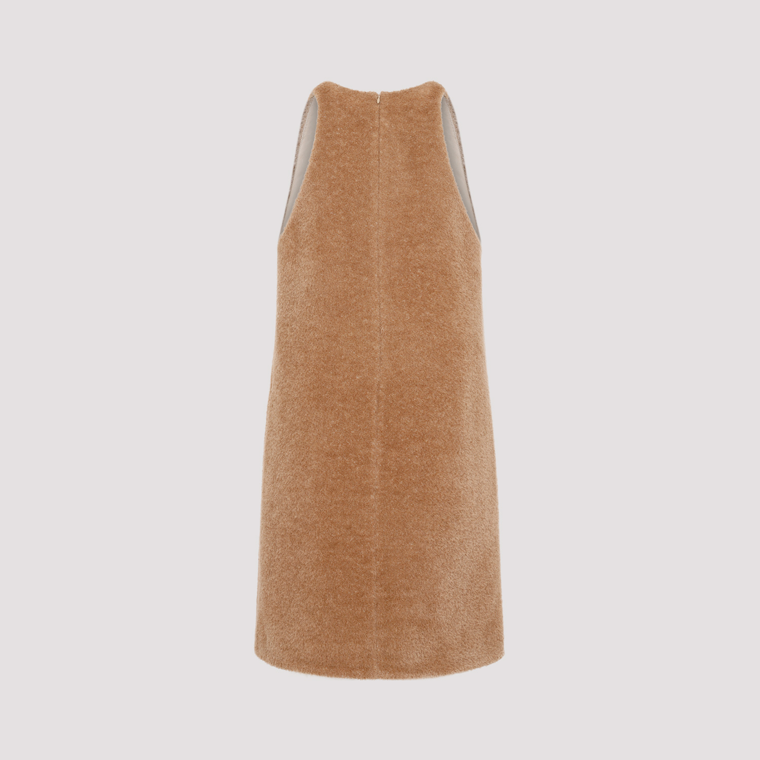 Totême Wool And Alpaca-blend Dress In Brown