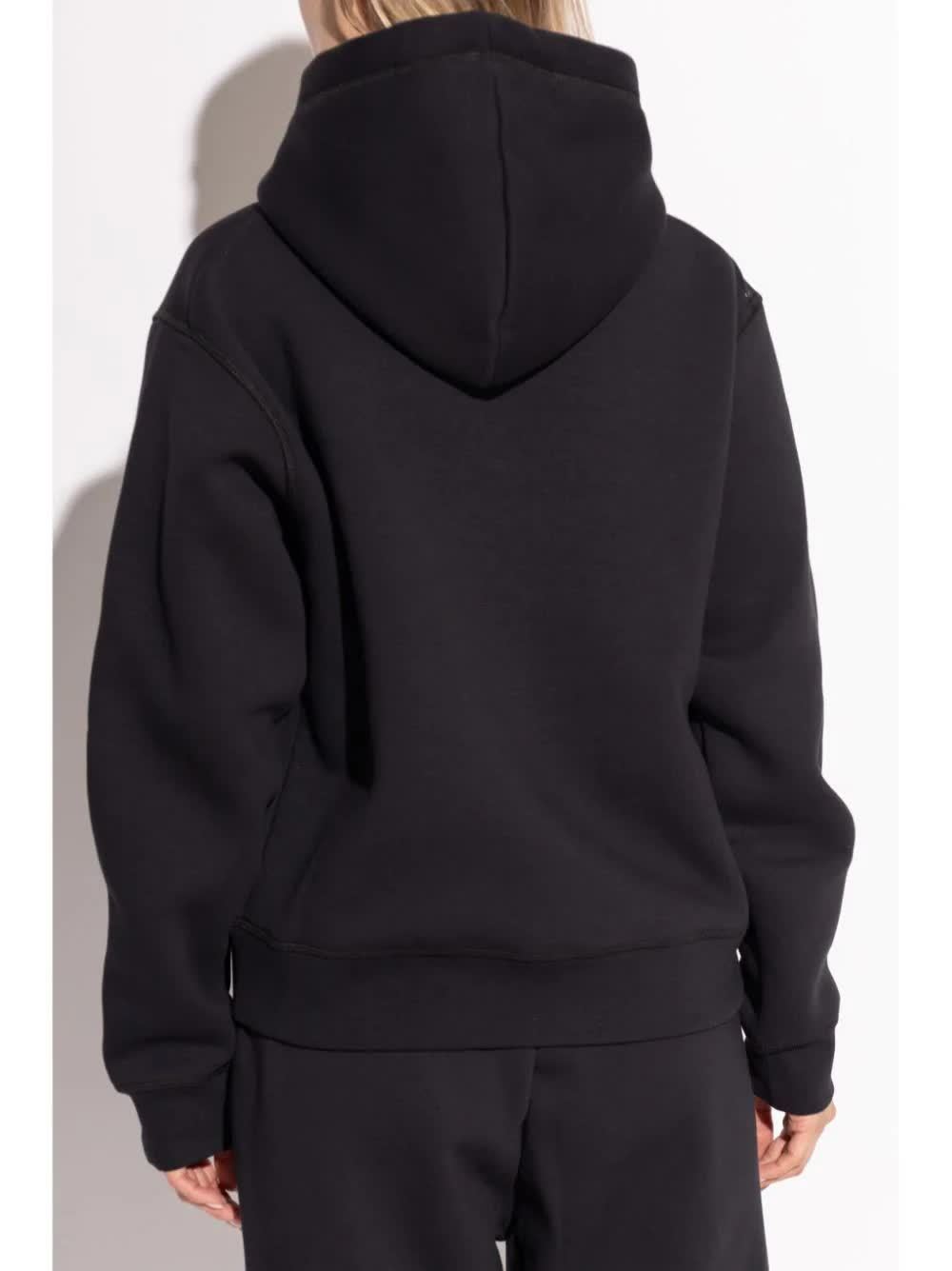 Dsquared2 D2 Logo Printed Drawstring Hoodie In Black
