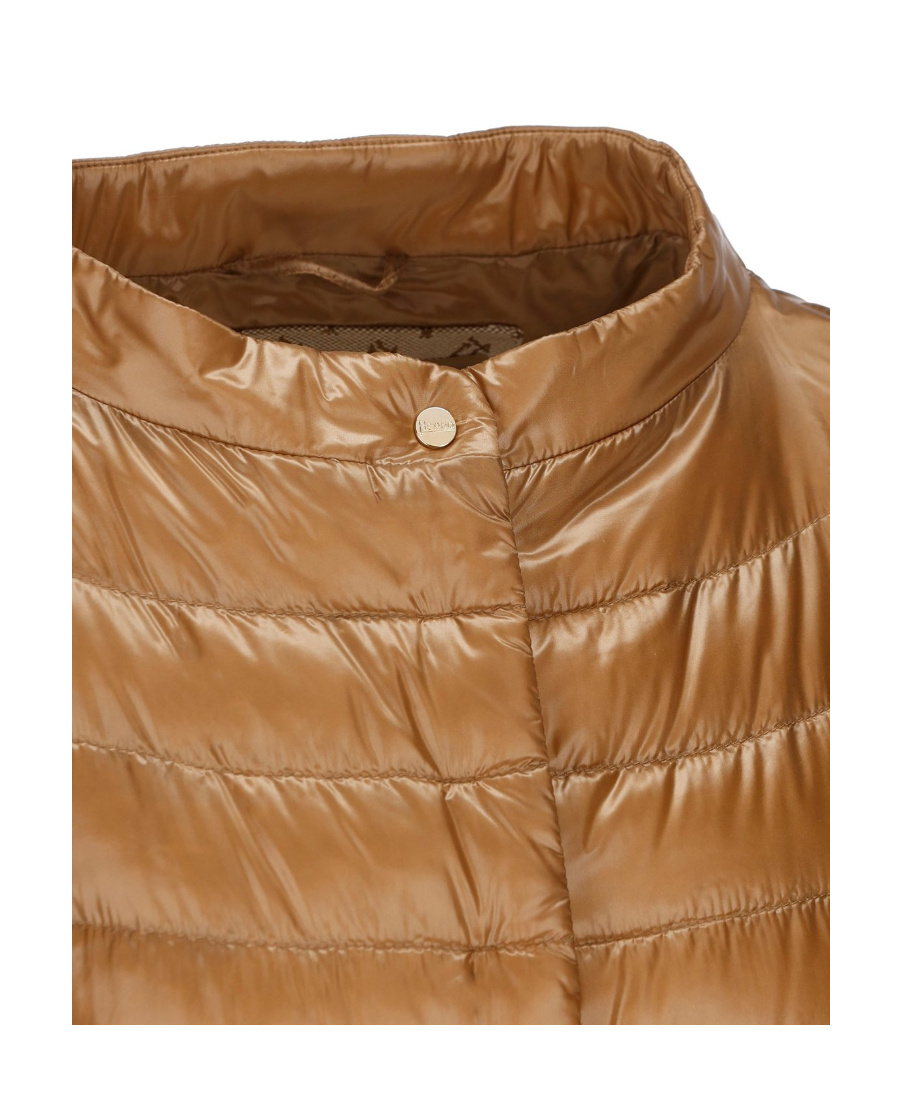 Herno Elsa Quilted Puffer Jacket In Brown