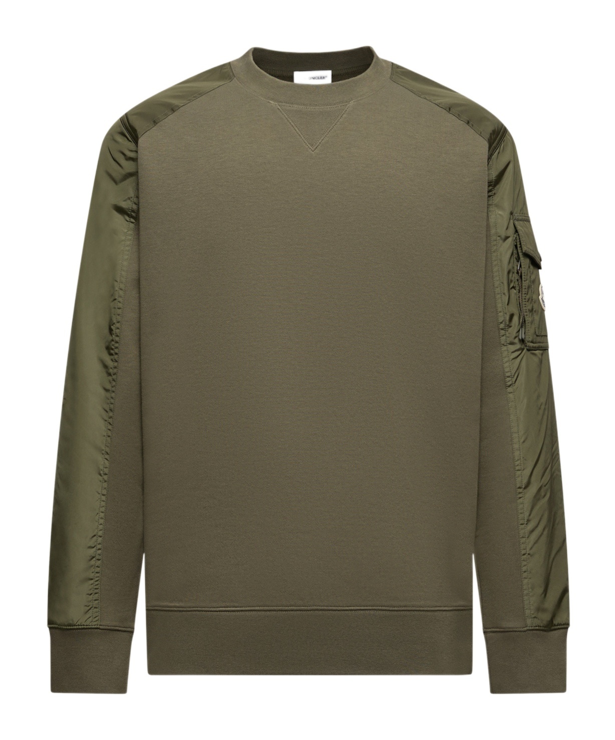Moncler Cotton-blend Sweatshirt In Green