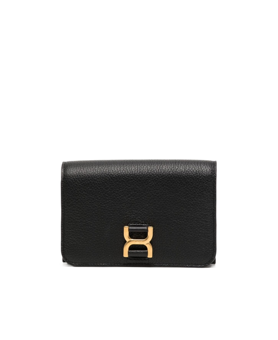 Chloé Medium Marcie Compact Wallet In Black