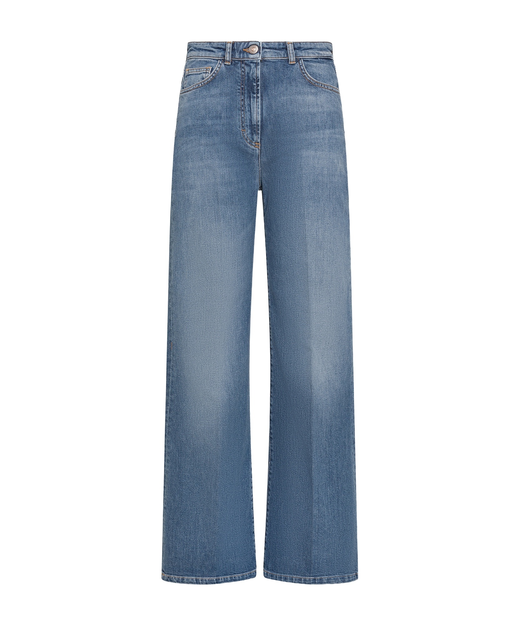 Seventy High-waist Straight-leg Jeans In Blue
