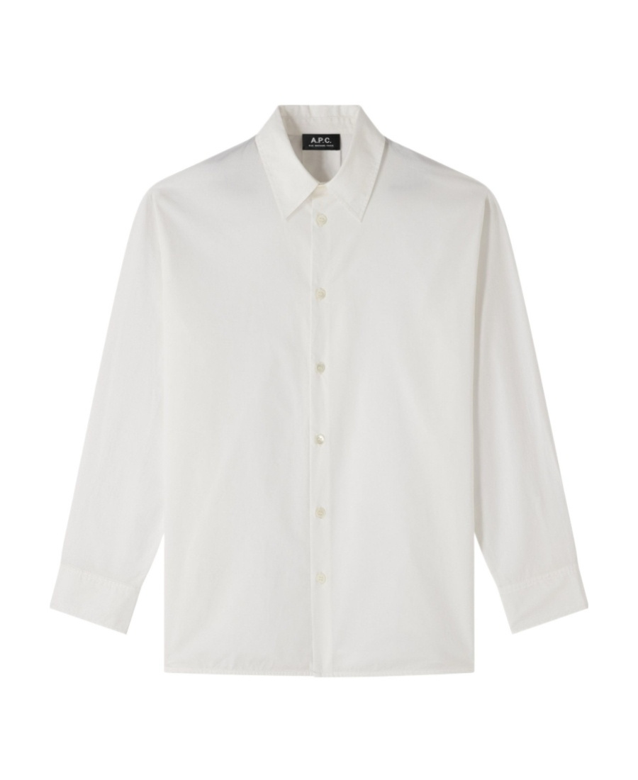 Apc Long-sleeve Poplin Shirt In White