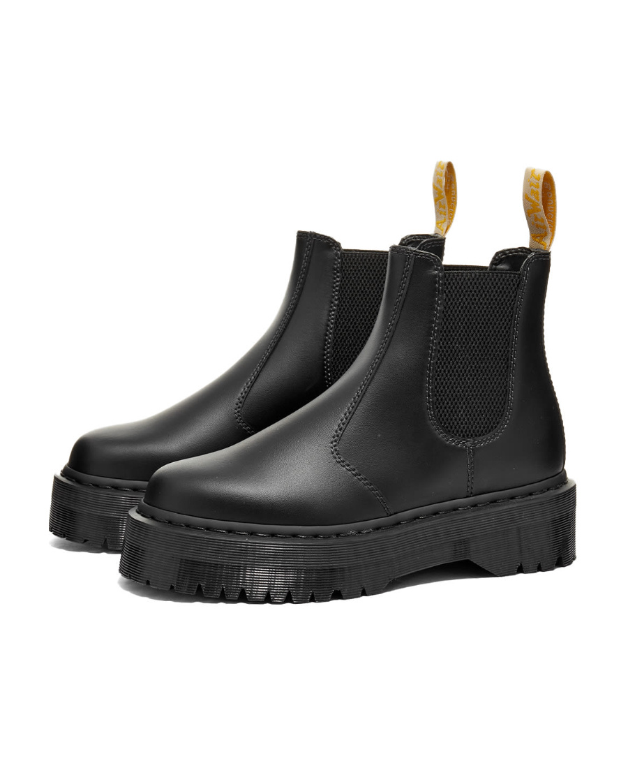 Dr. Martens' Logo Boots In Black