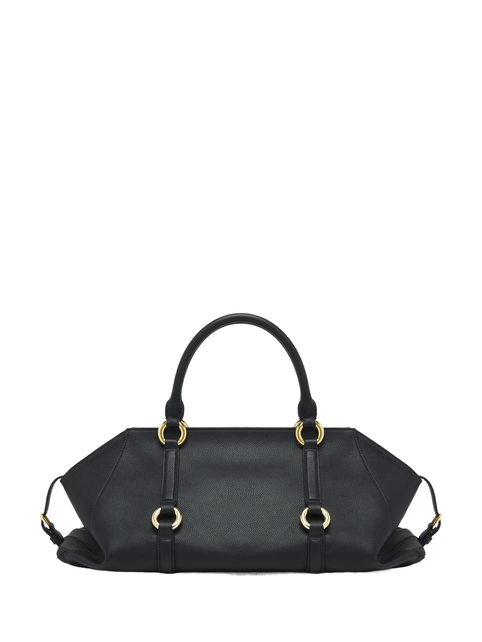 Alexander Mcqueen Mcqueen Medium Farringdon Leather Satchel In Black