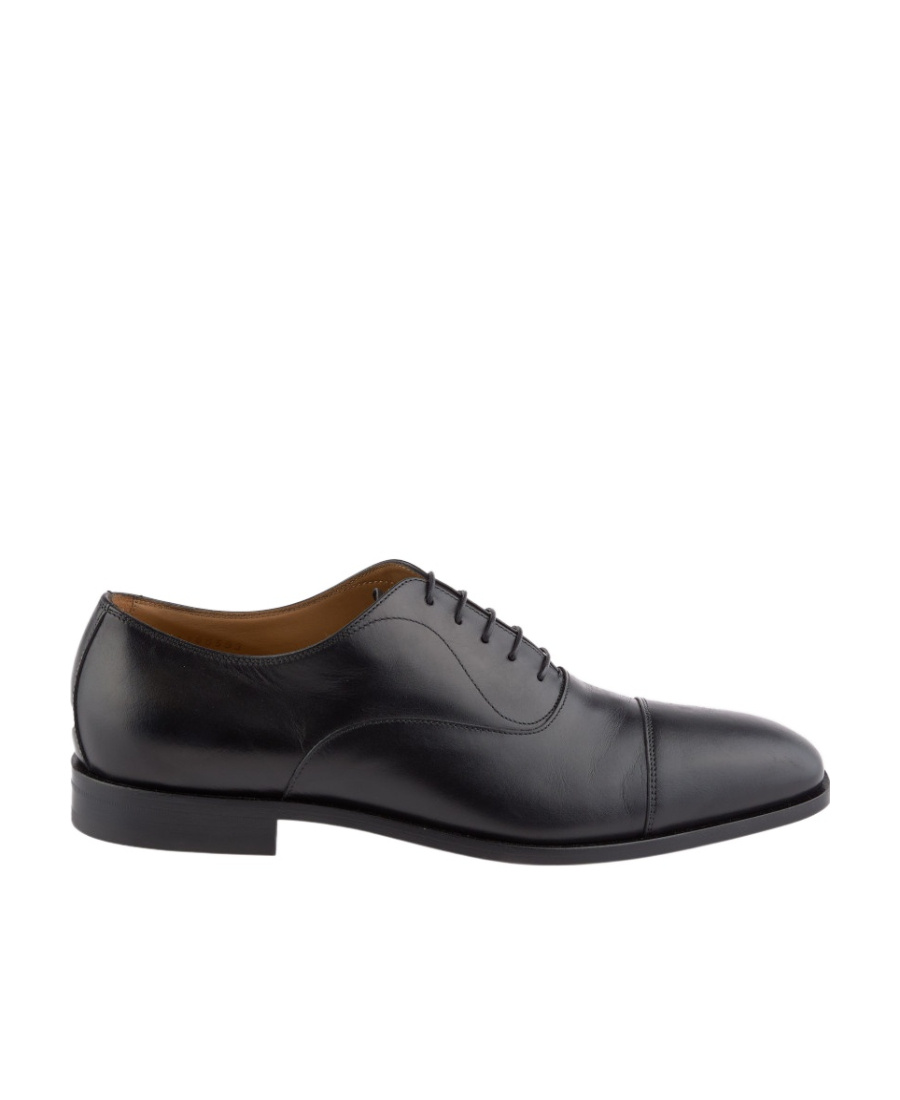 Hugo Boss Logo Lace-up Shoes In Black