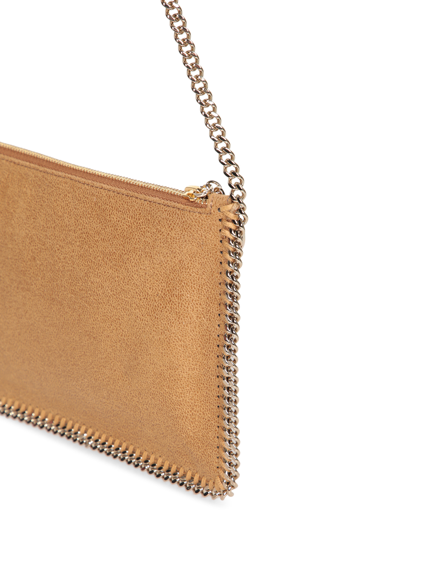Stella Mccartney Zippered Shoulder Bag In Nude