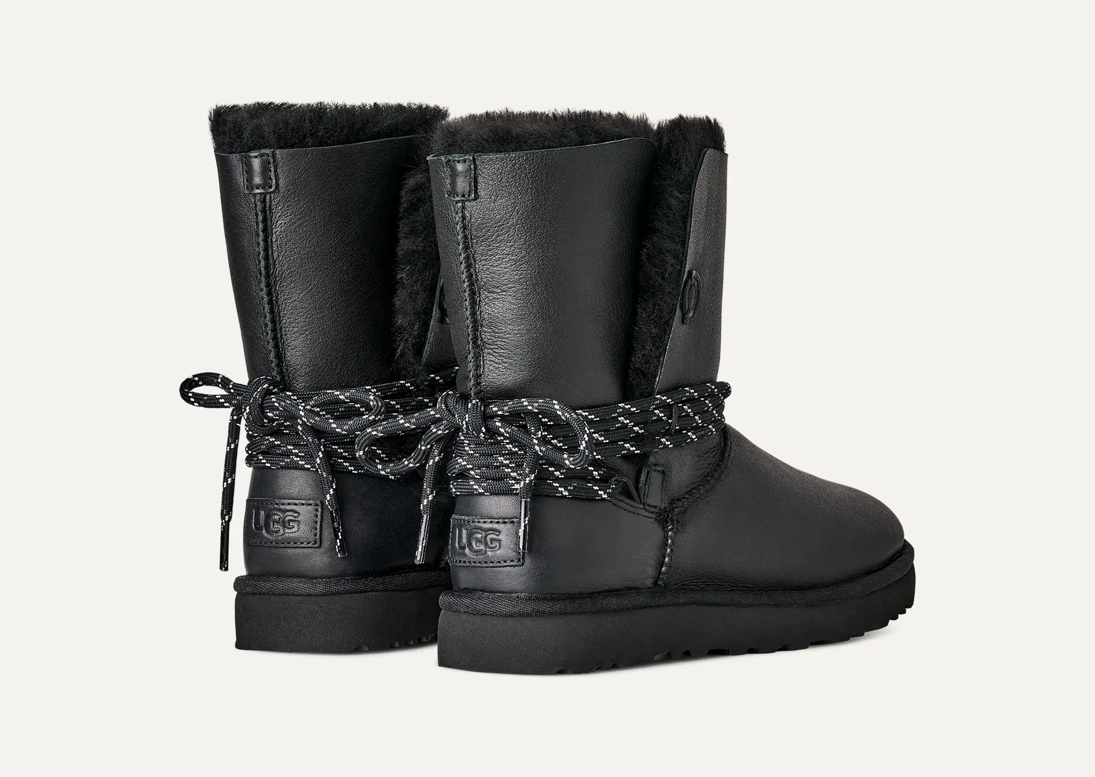 Ugg Rope Detail Boot In Black