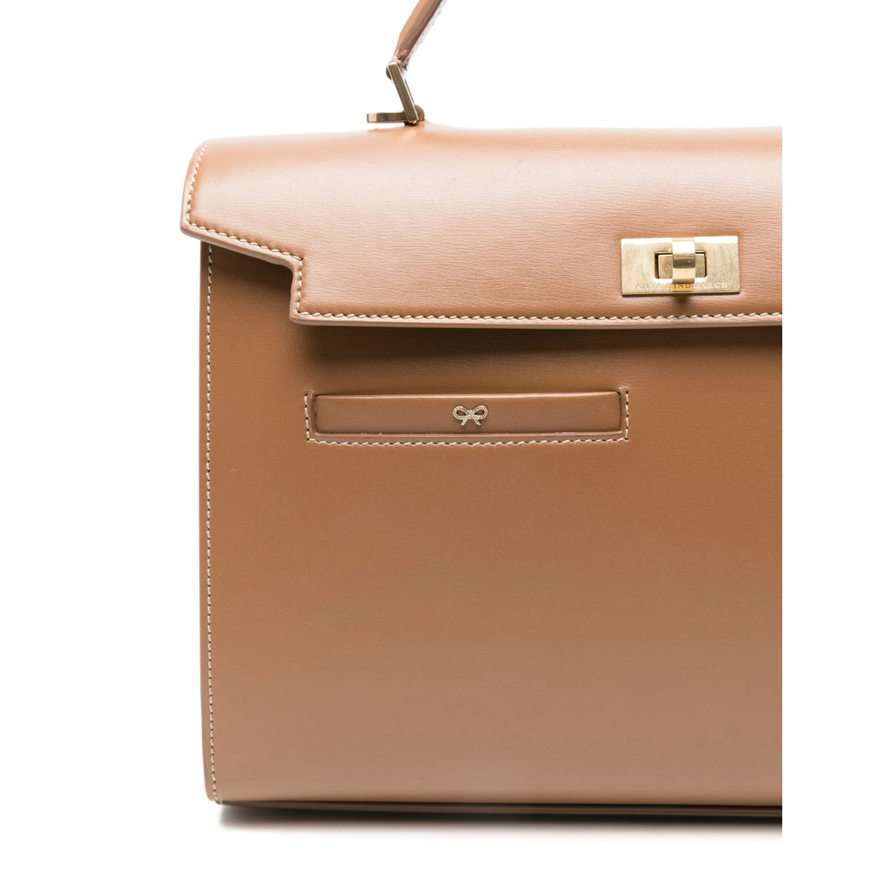 Shop Anya Hindmarch Tote Bags  In Camel Brown
