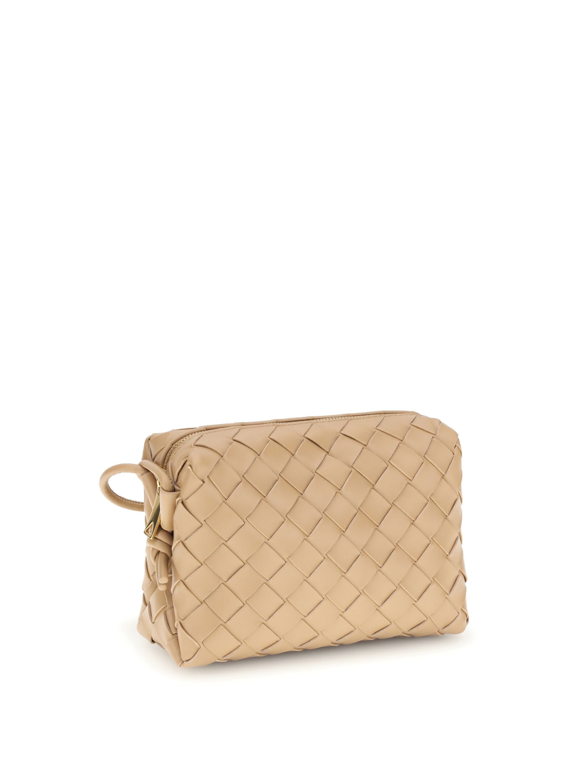 Bottega Veneta Mini Loop Shoulder Bag In Brown
