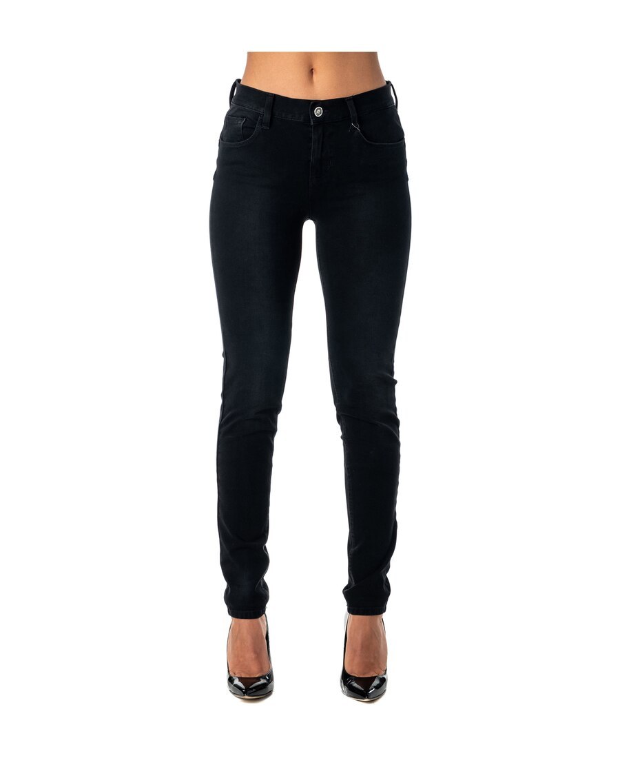 Shop Liu •jo Second Skin Jeans In Black