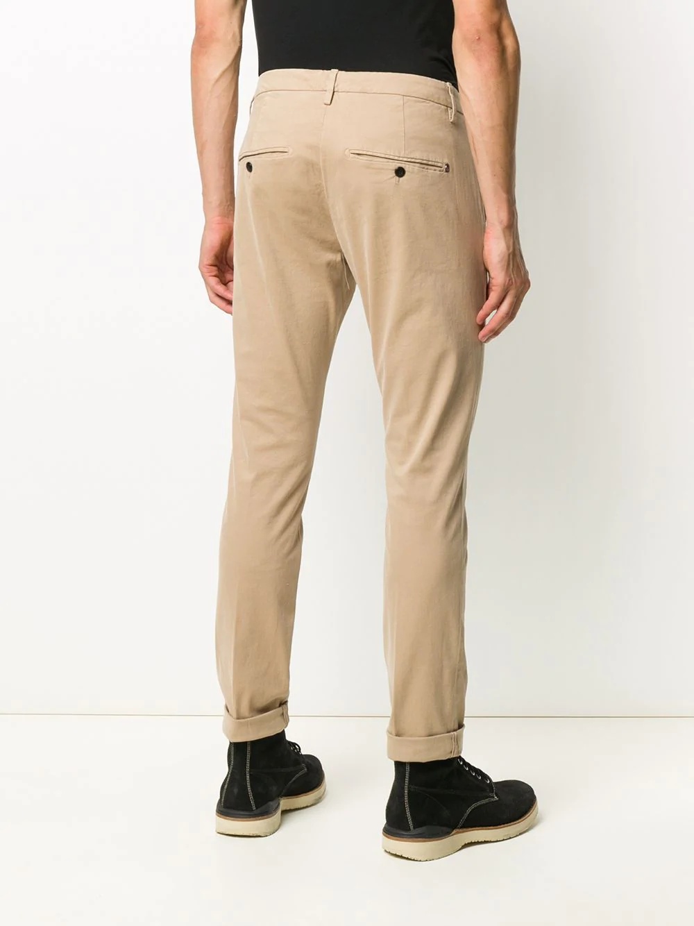 Dondup Slim-fit Chinos In Nude