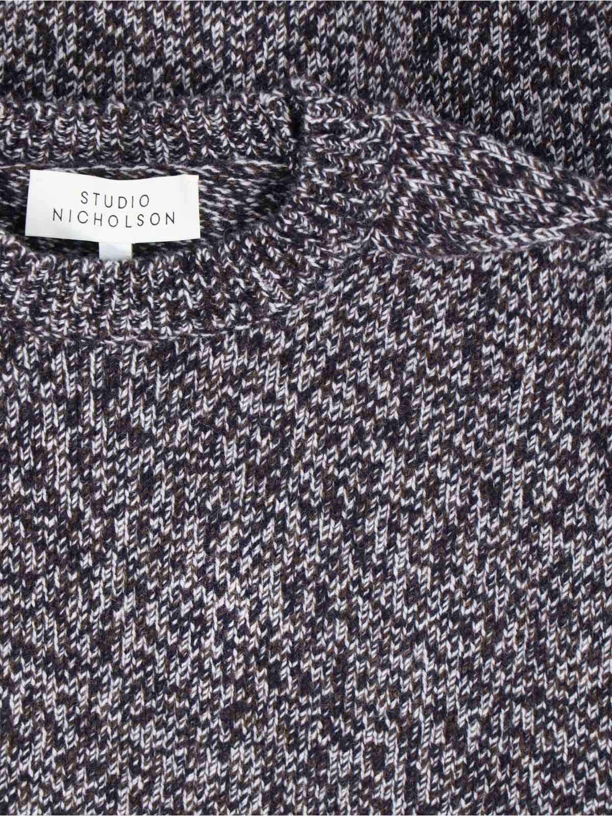 Studio Nicholson Ribbed Crewneck Sweater In Black