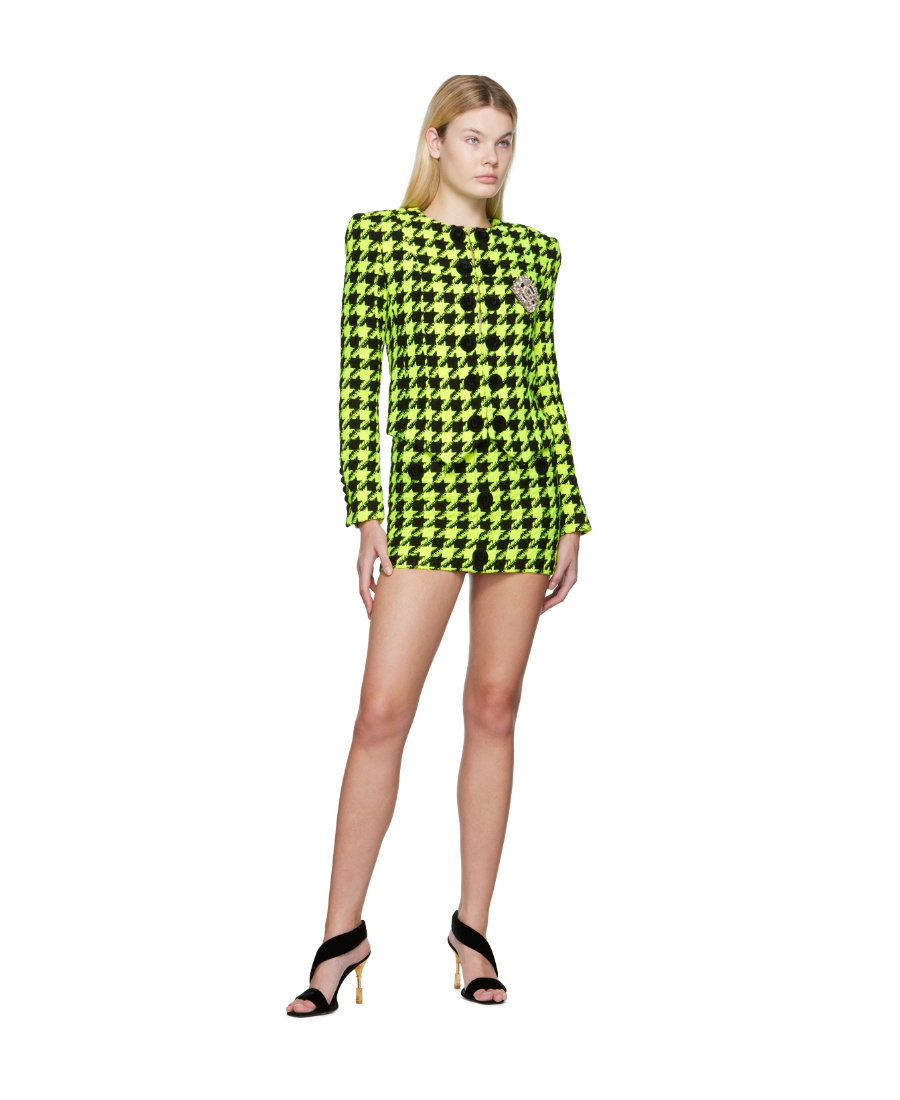 BALMAIN LOGO SLIM SKIRT 