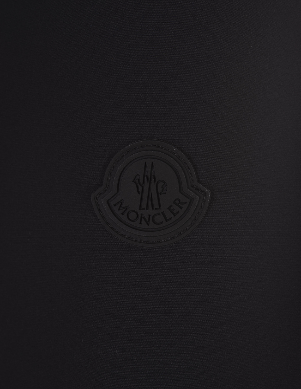 Moncler Long-sleeved Down Jacket In Black