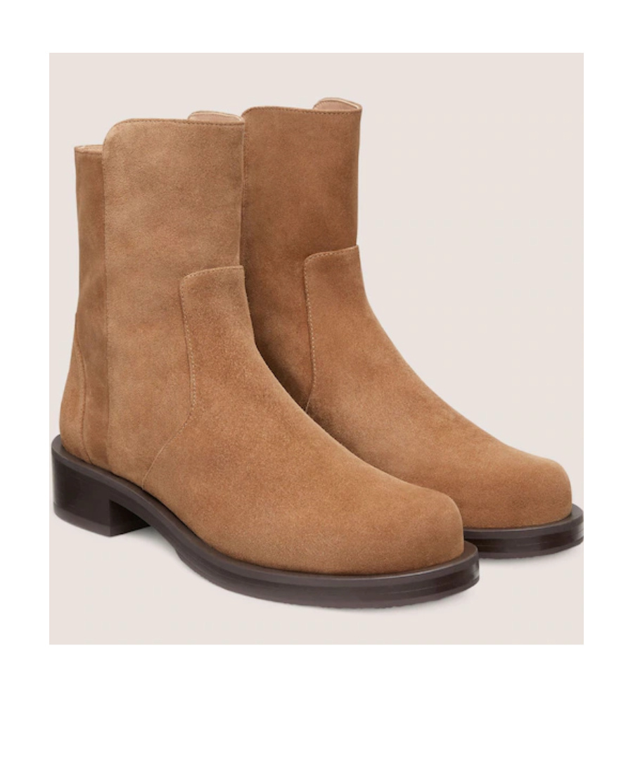 Stuart Weitzman Zipper Boots In Brown
