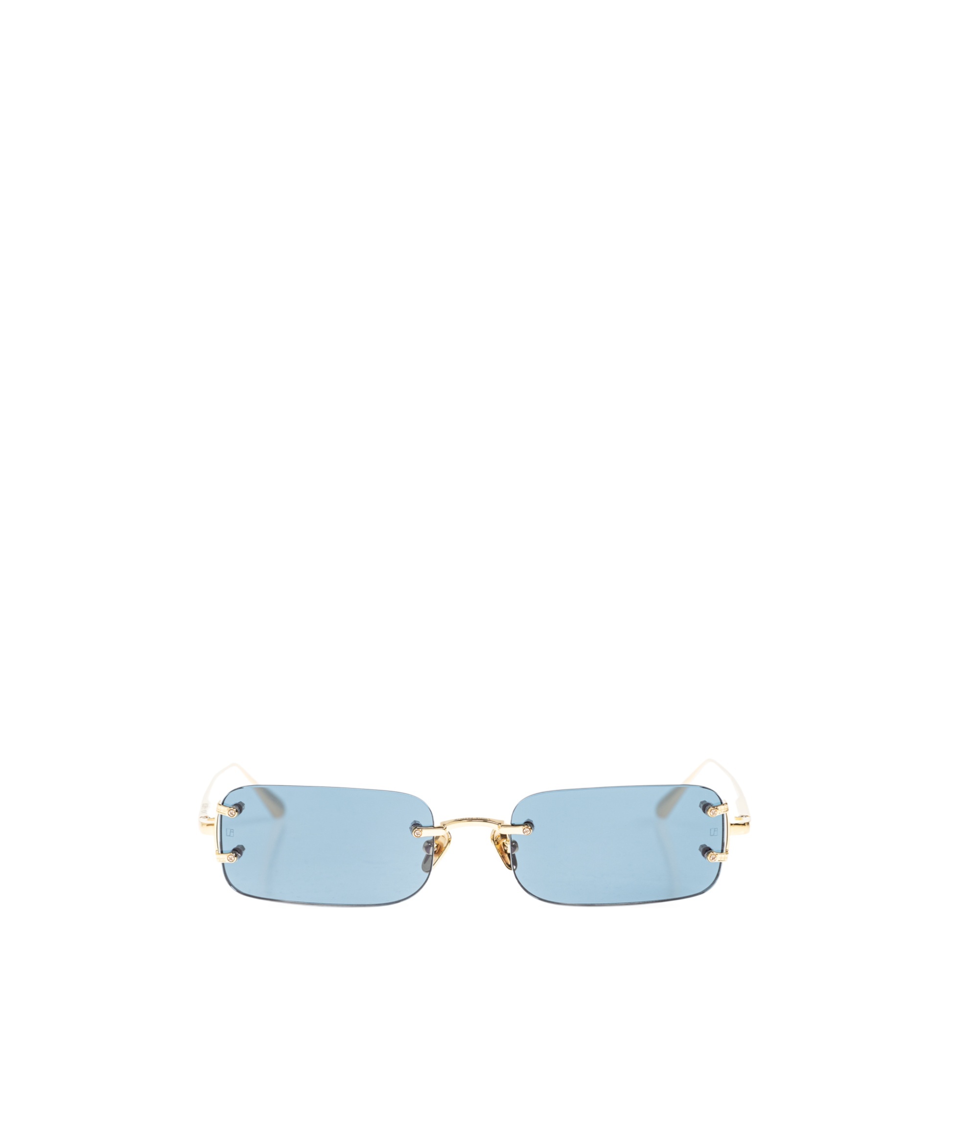 Linda Farrow Frameless Sunglasses In Blue