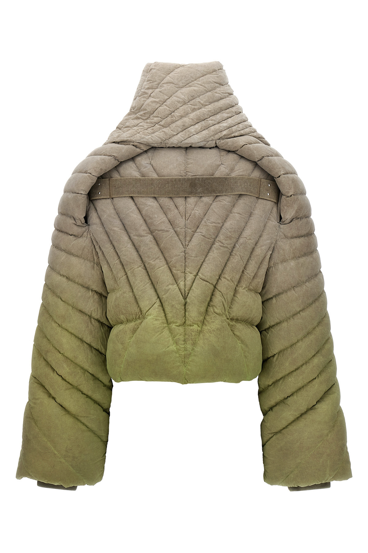 Moncler X Rick Owens Moncler Rick Owens Long-sleeved Zipper Down Jacket In Gray