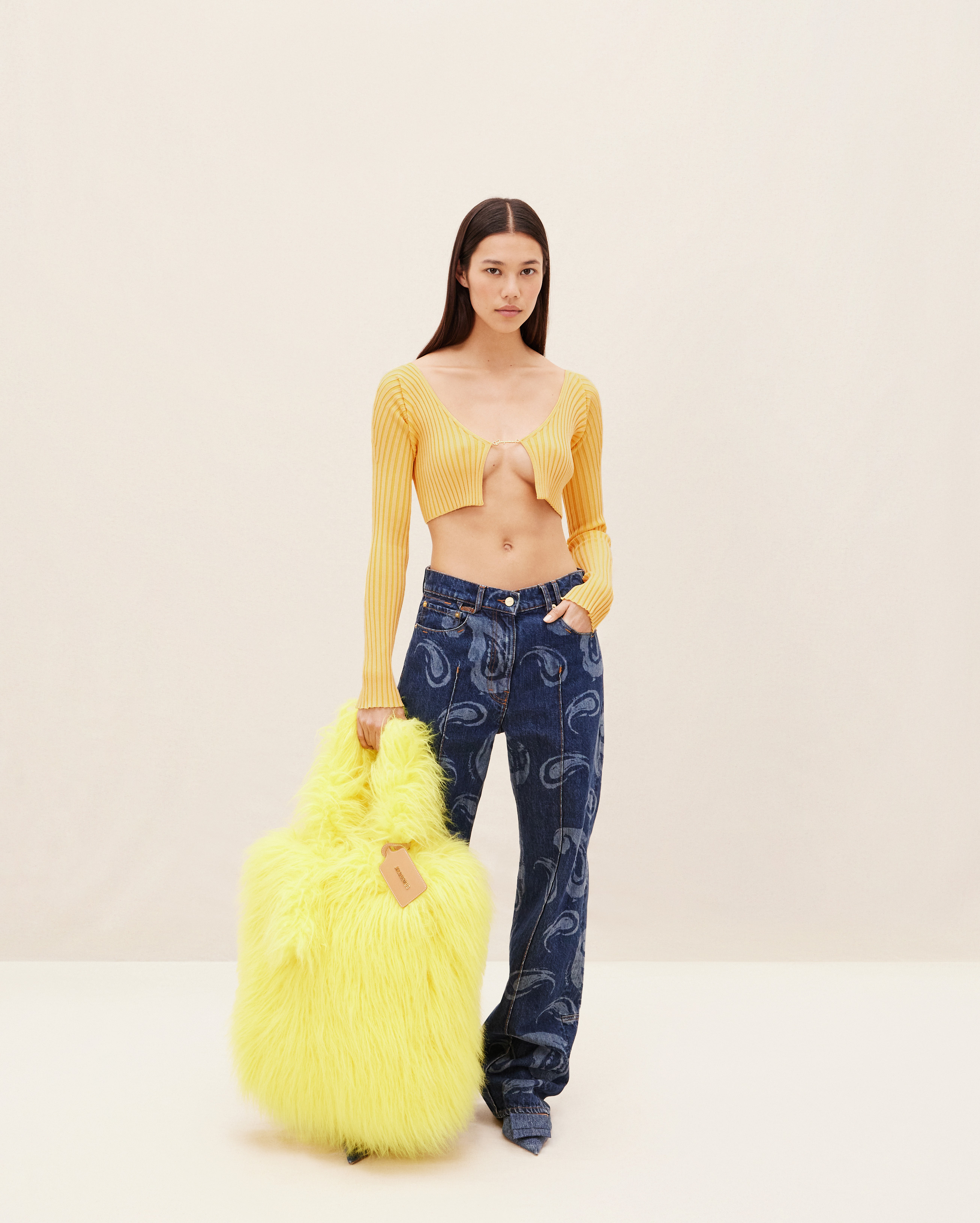 Jacquemus La Maille Pralu In Yellow