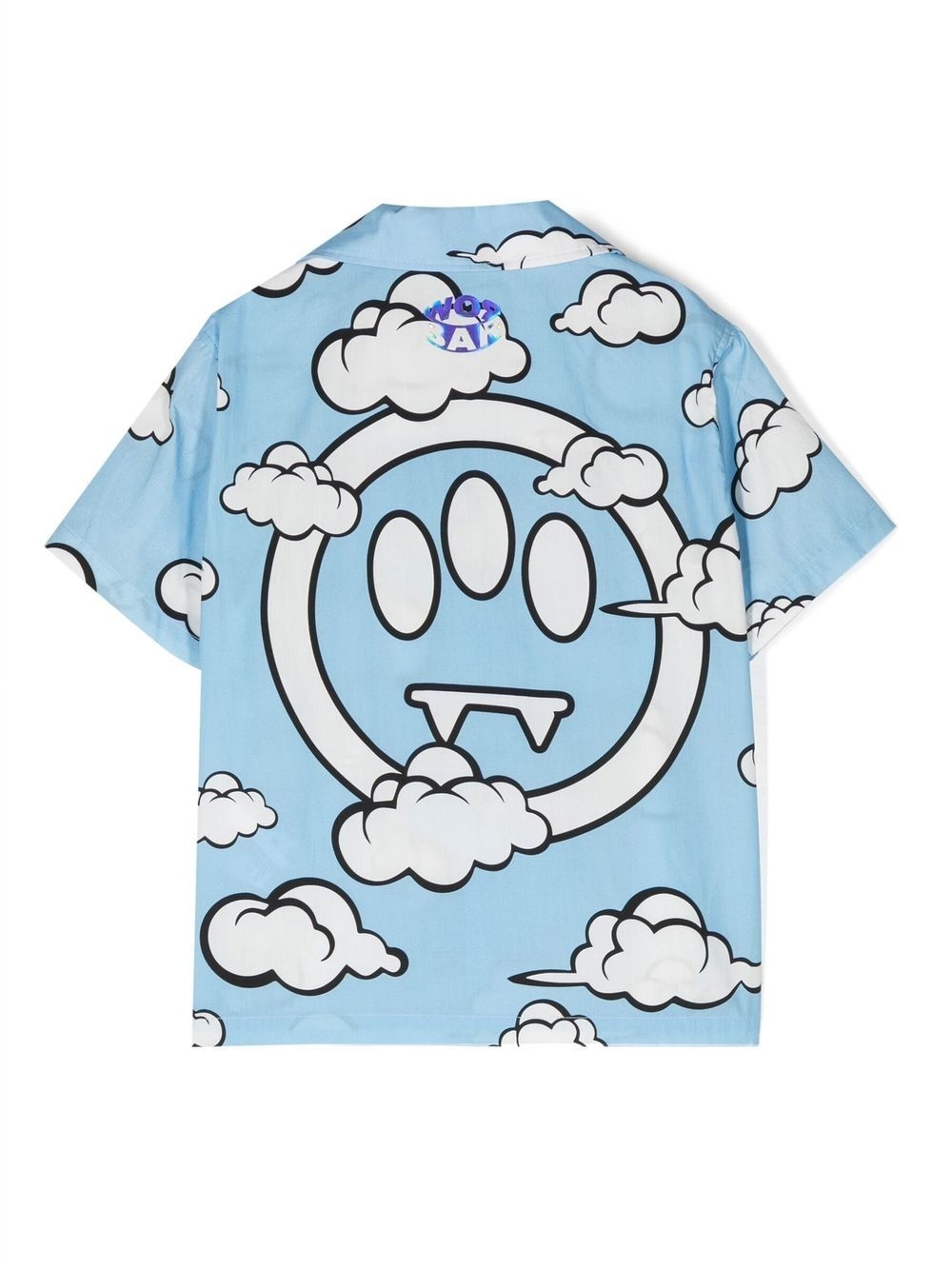 Barrow Cloud Print T-shirt In Blue