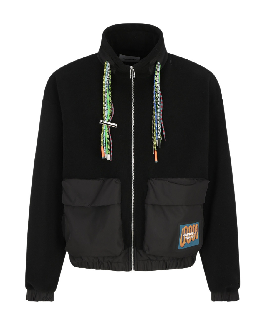 Shop Ambush Multicord Fleece Jacket In Black