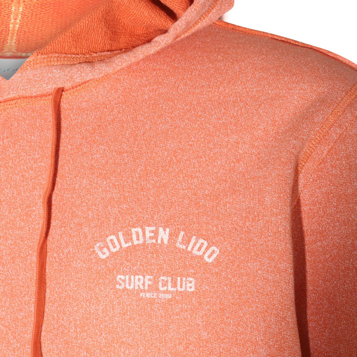 Golden Goose Logo-print Drawstring Hoodie In Pink