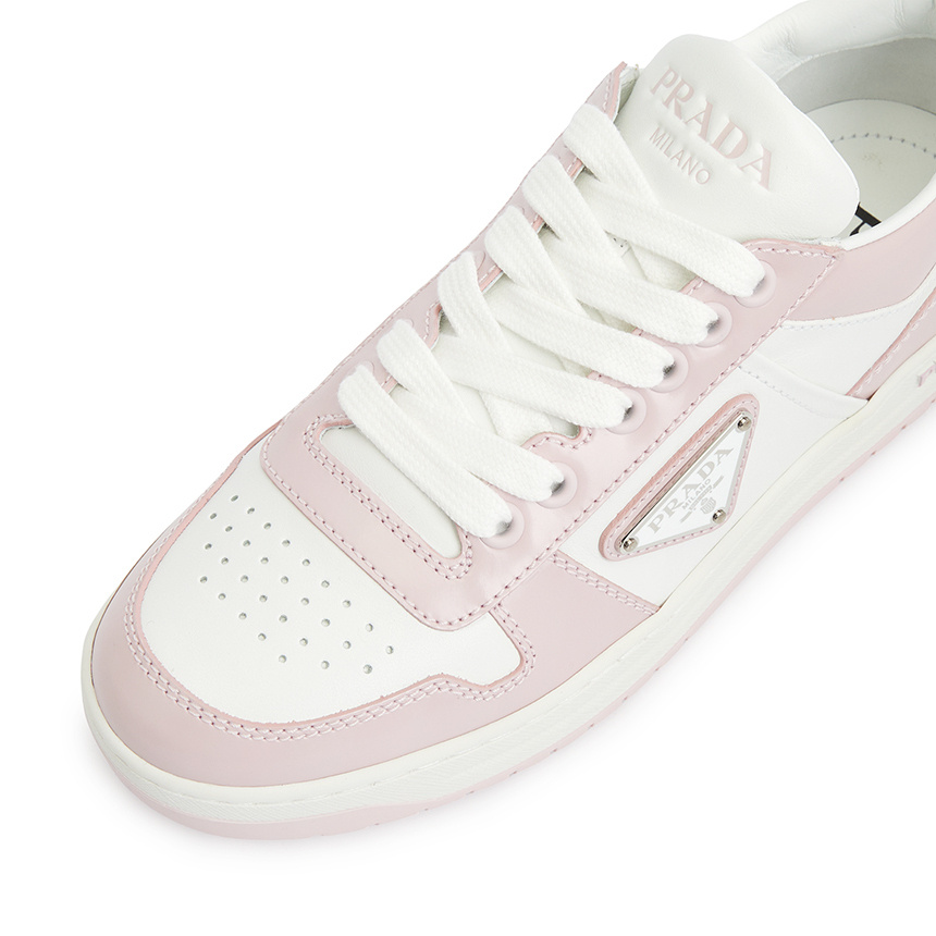 Prada Logo Pasted Casual Sports Shoes In White