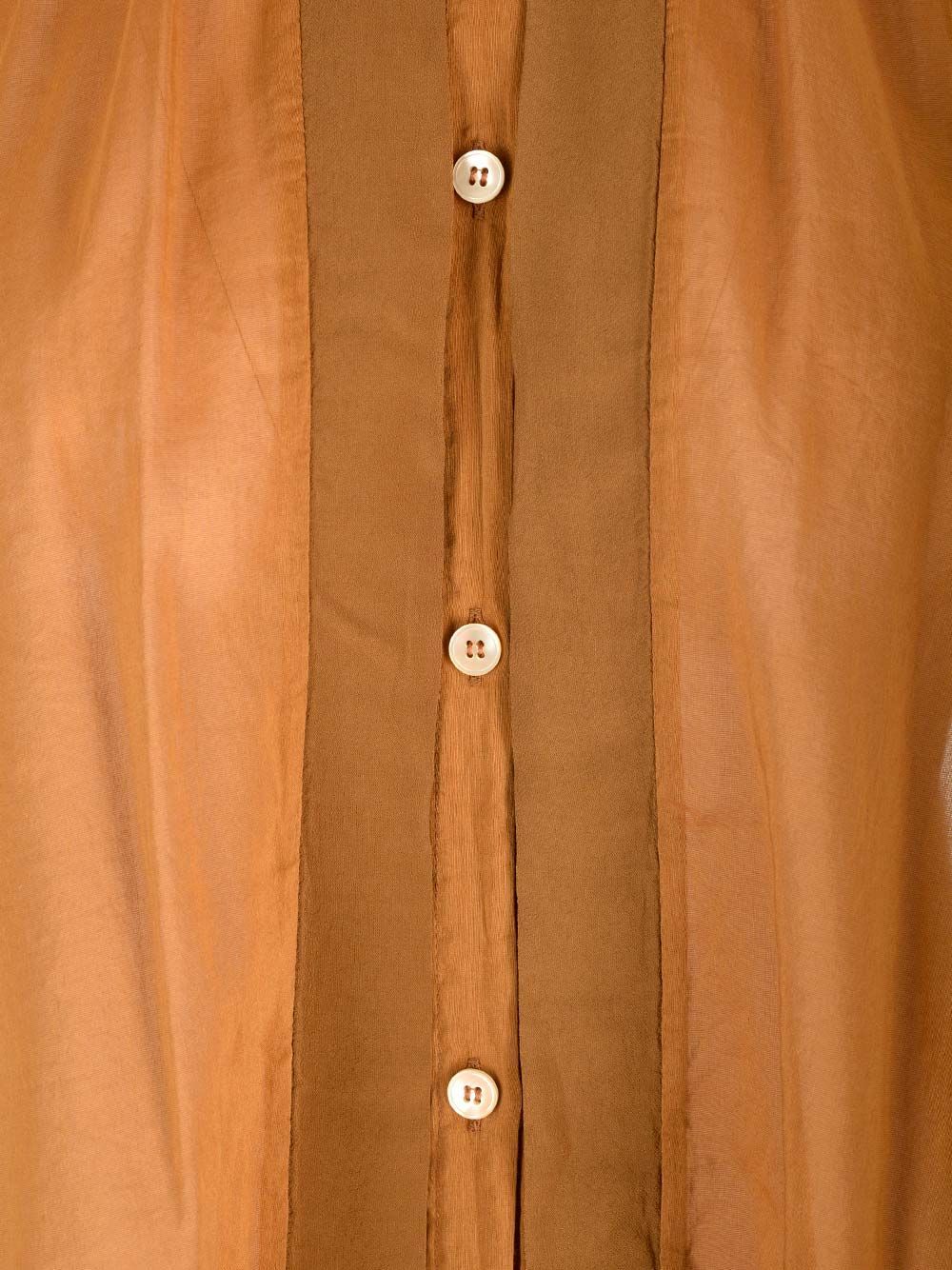Forte Forte Voile Bohemian-style Shirt In Brown