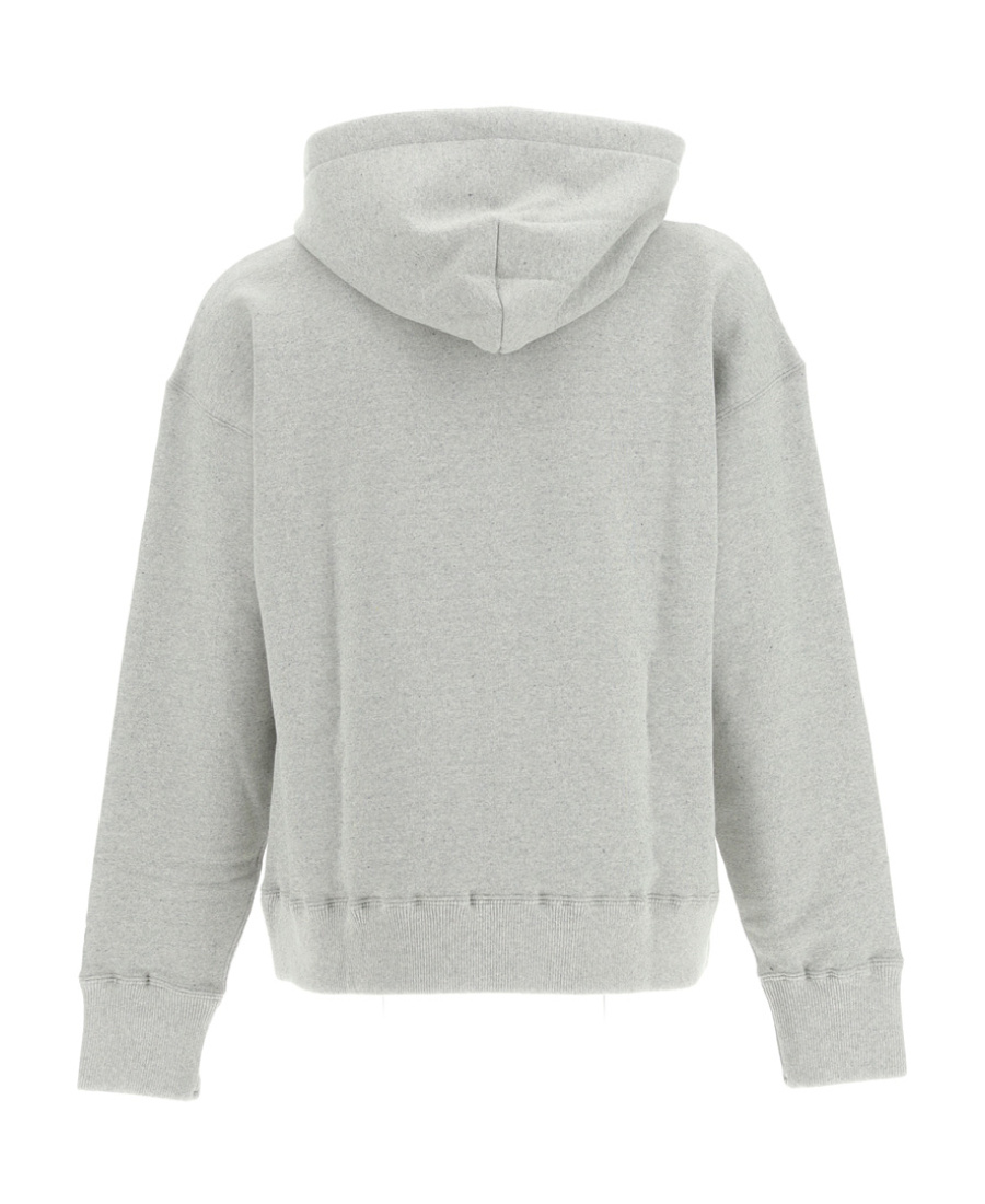 Jil Sander Drop-shoulder Drawstring Hoodie In Gray