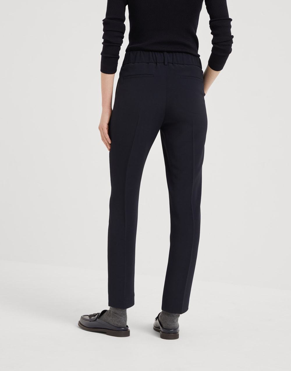 Brunello Cucinelli Elasticated Waist Straight Leg Trousers