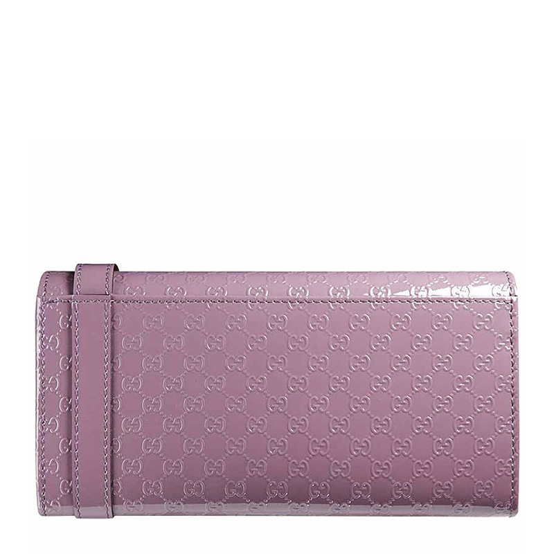 Gucci Double G Pattern Wallet In Purple