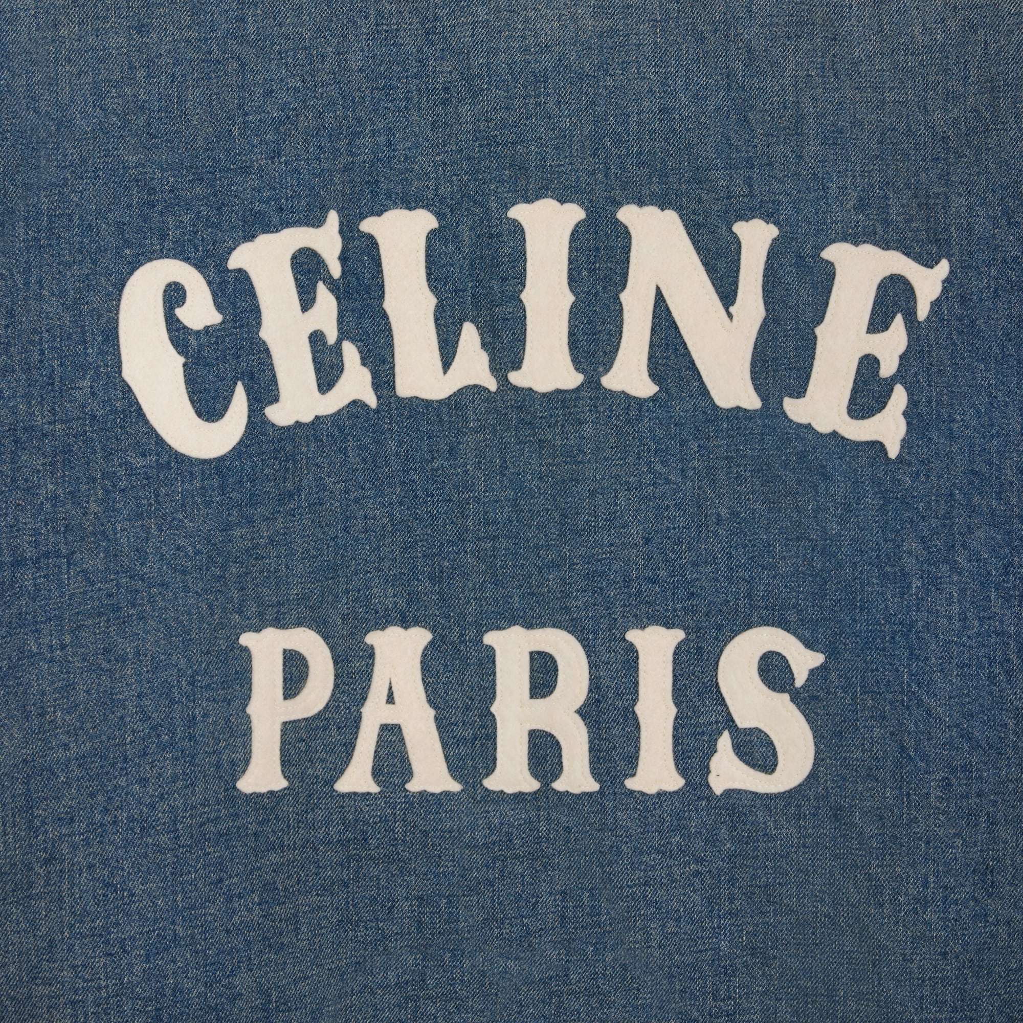 Celine Long Sleeve Casual Jacket In Blue