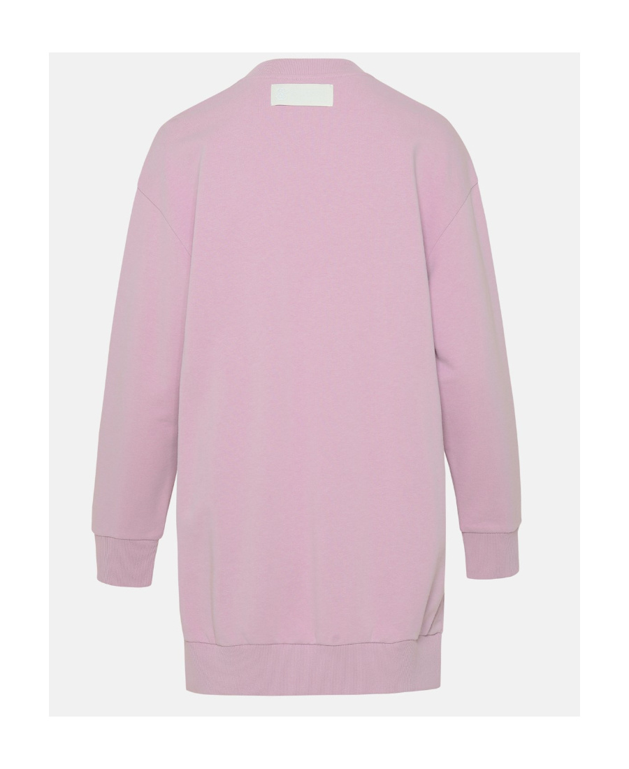 Stella Mccartney Stella Mc Cartney Lilac Cotton Sweatshirt In Pink