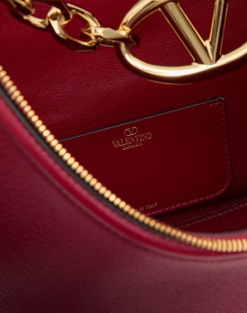 Valentino Vlogo Moon Shoulder Bag In Red