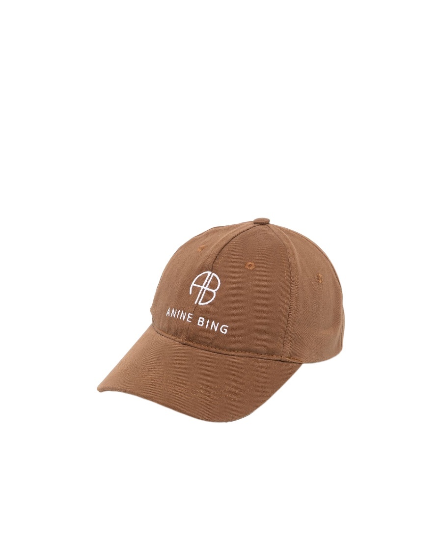 ANINE BING TWILL EMBROIDERED BASEBALL CAP
