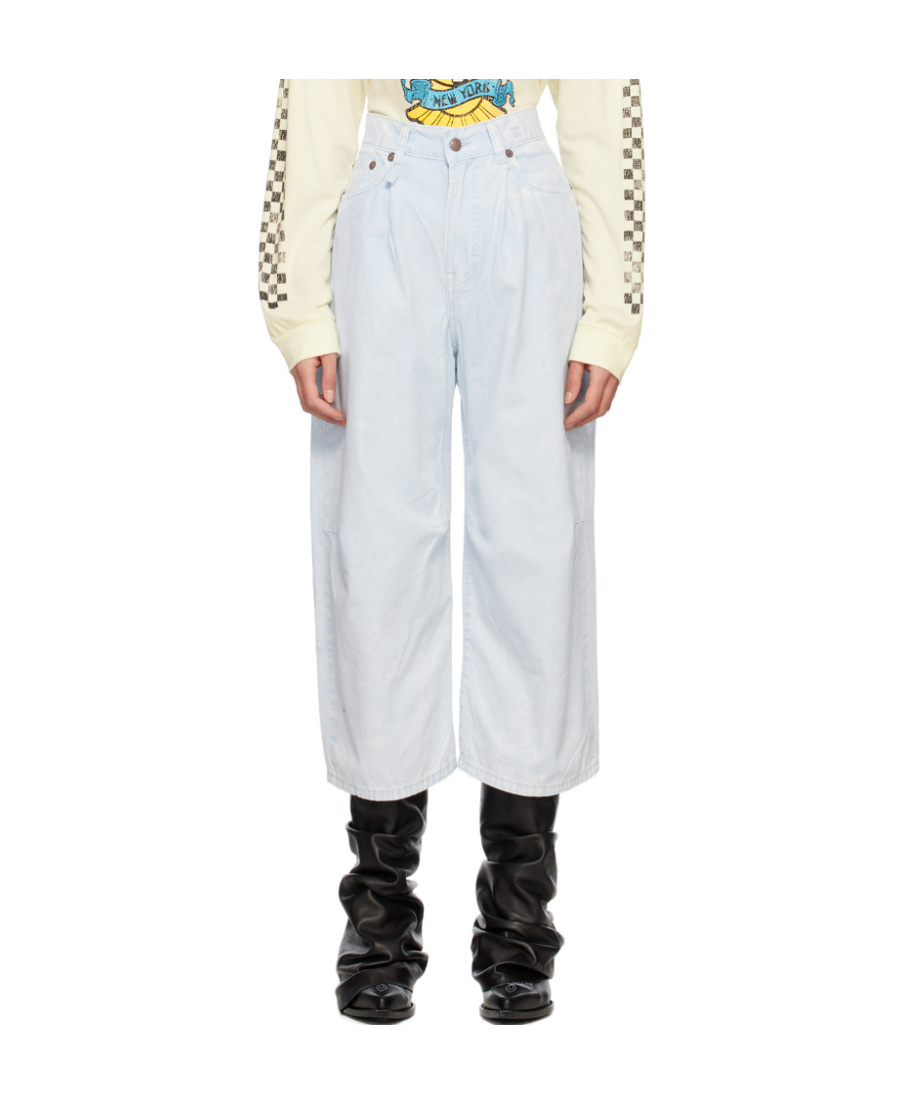 R13 Cropped Jeans In White