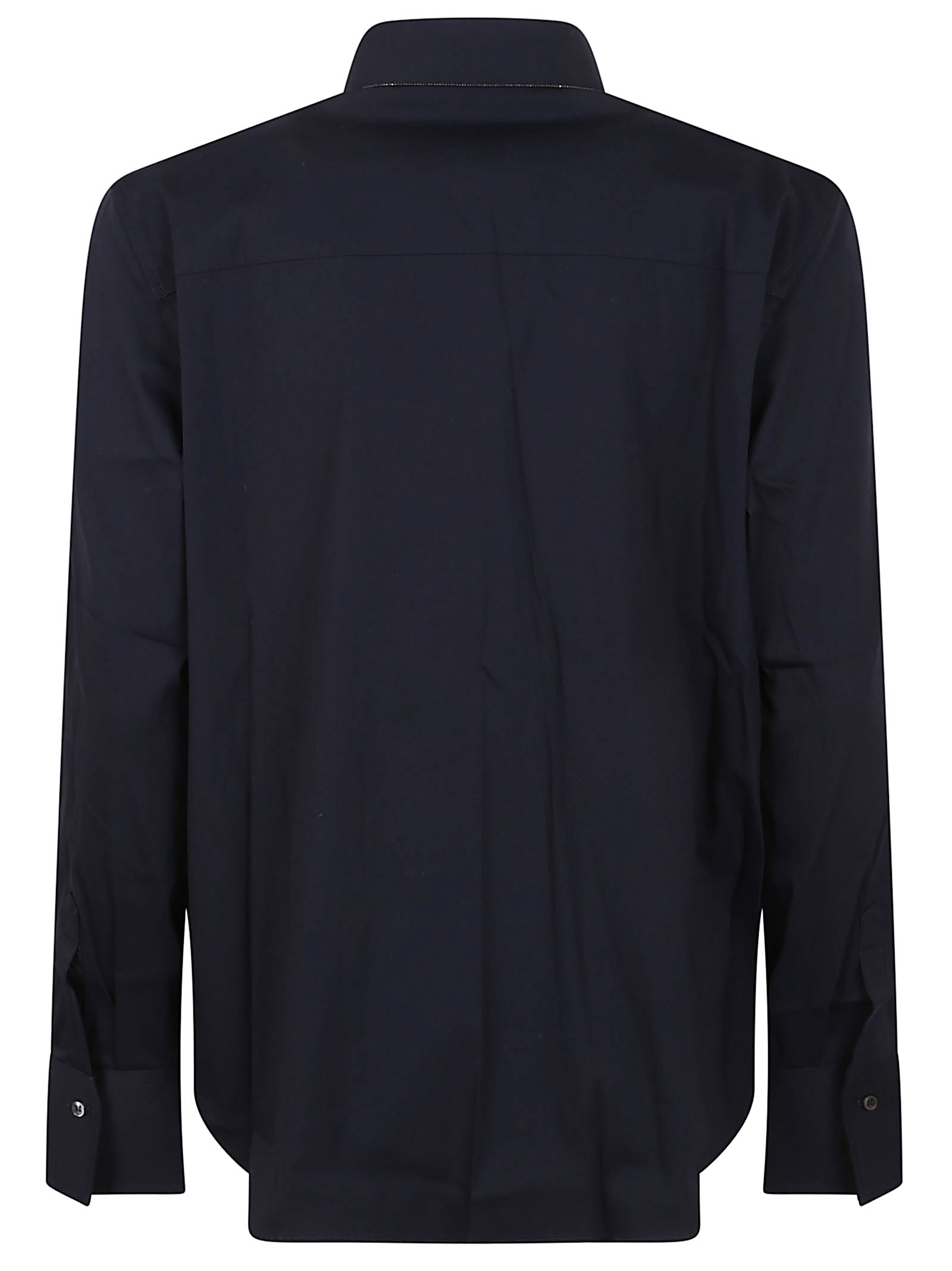 Brunello Cucinelli Spiral Edge Collar Shirt