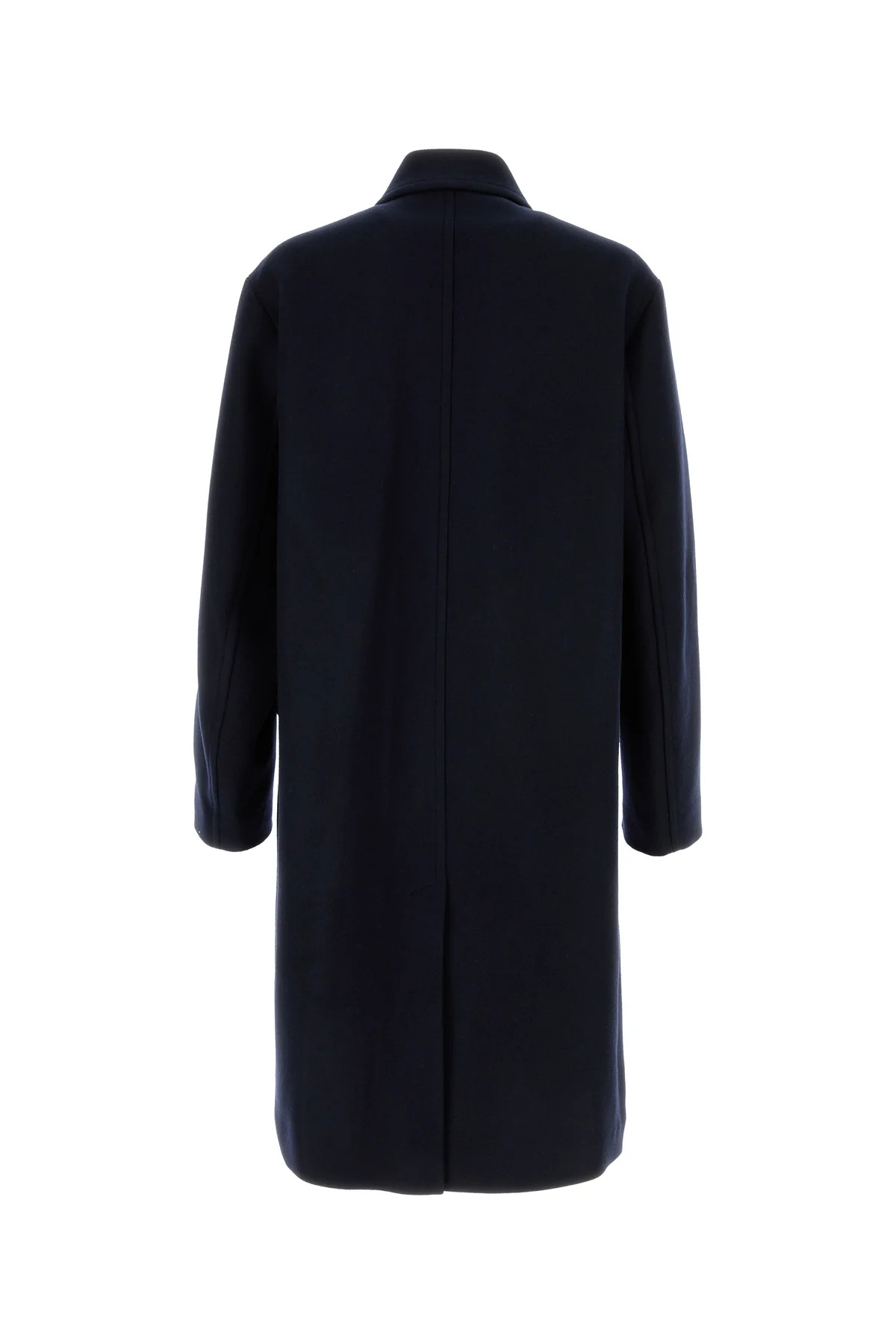 Dries Van Noten Midnight Blue Wool Blend Randale Coat In Blue